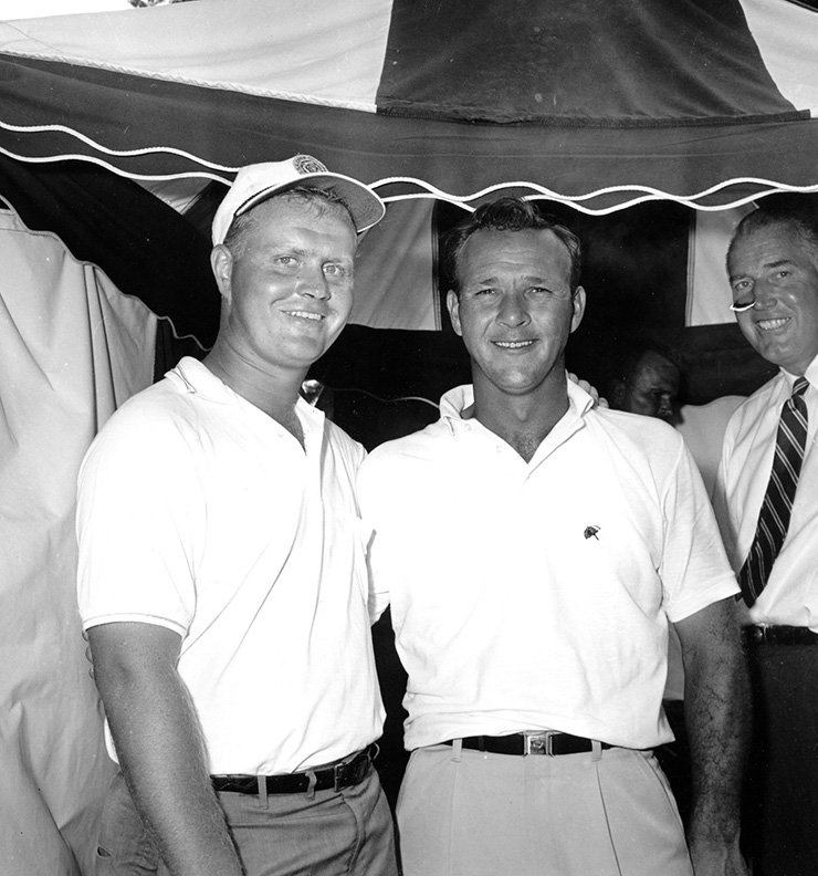 Palmer raved how Nicklaus managed to keep the pro-Arnie crowds at Oakmont during the 1962 U.S. Open from breaking his concentration. -AP