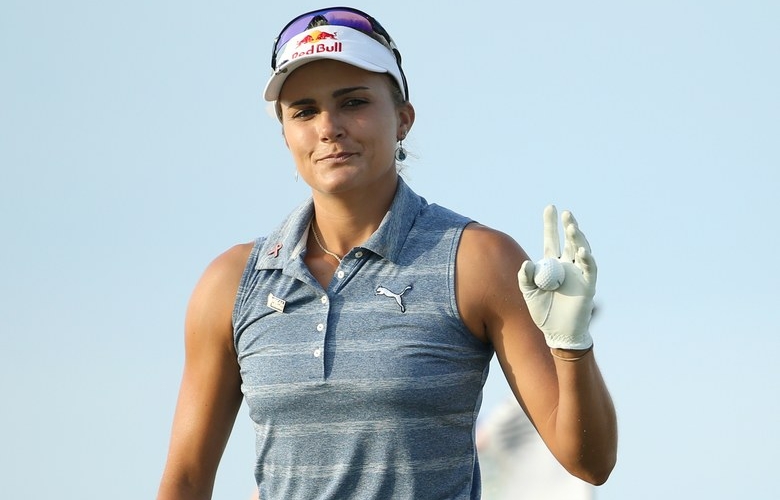 Lexi Thompson went all out on her tattoo of the Olympic rings.