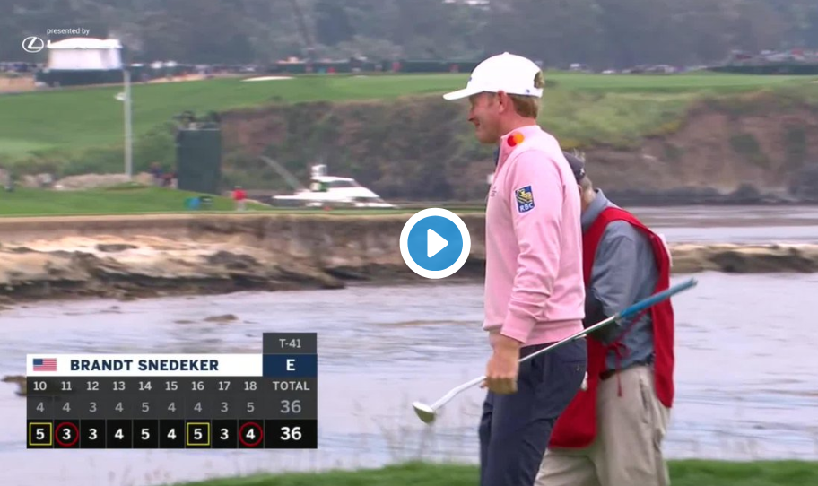 U.S. Open 2019: Brandt Snedeker makes a birdie from the Pacific Ocean (Part TWO!)