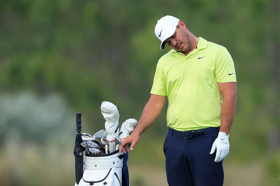 Despite nagging neck injury, Brooks Koepka is still in position to win for the second time in his last three starts