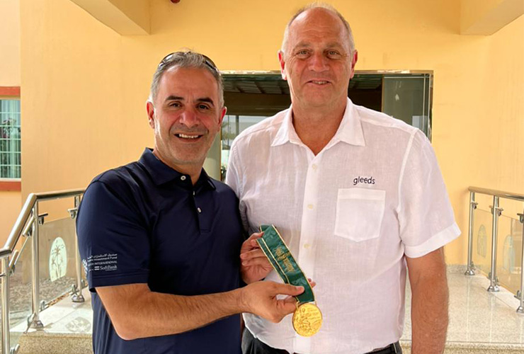 Olympic Games legend Sir Steve Redgrave stops in at Riyadh Golf Club