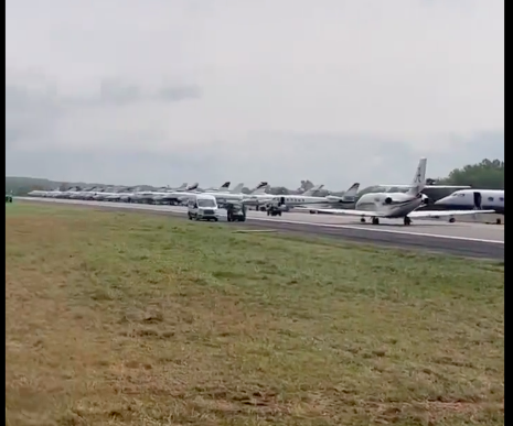 Augusta Regional Airport becomes a private jet parking lot packed with  planes during Master Week