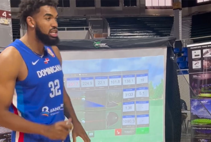 Karl-Anthony Towns is a future long drive champ if these incredible simulator numbers are real