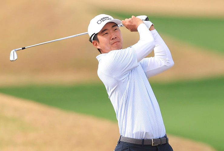 Michael Kim takes (sarcastic) shot at Jon Rahm following latest OWGR rise