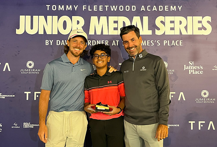 Tommy Fleetwood surprises juniors in TFA Junior Medal Series