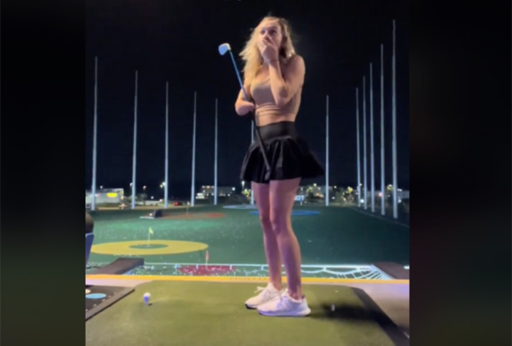 Golfer tests out prosthetic arm for first time at Topgolf, ends in disaster