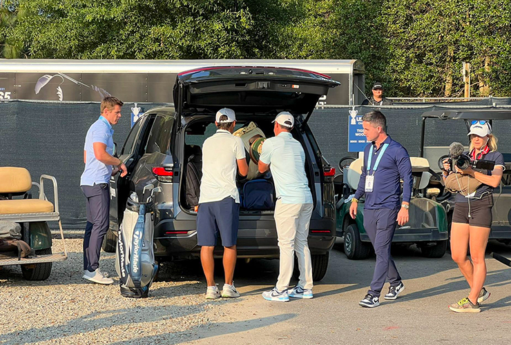 Rory McIlroy U.S. Open car park