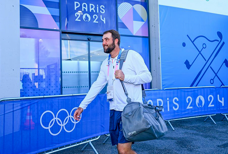 Scottie Scheffler has his mind blown after watching table tennis at the Paris Olympics