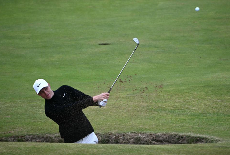 While first alternate this week at Royal Troon, Australia's Cam Davis was allowed to play practice rounds in case he wound up in the official field - ANDY BUCHANAN