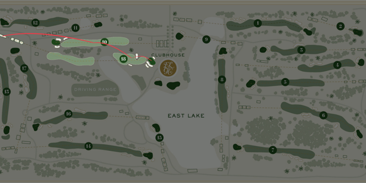 East Lake Golf Club layout