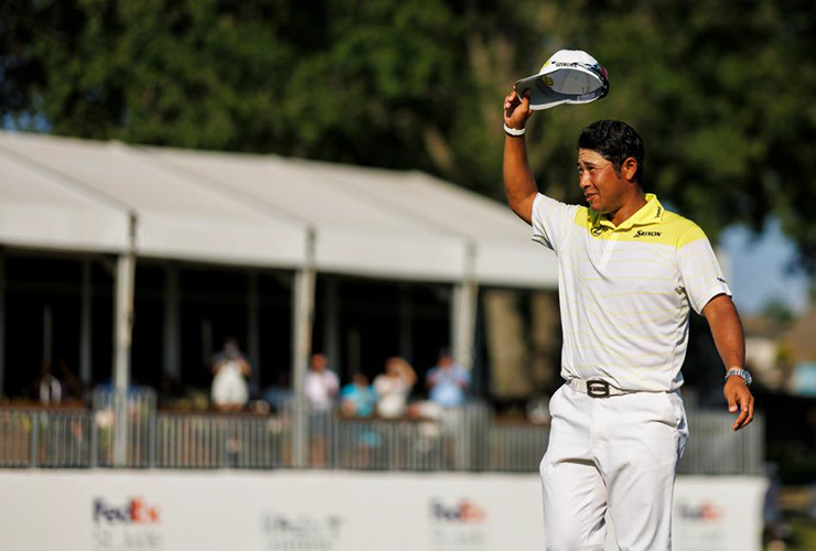 Hideki Matsuyama blows a huge lead but rallies late to capture his first FedEx Cup playoff title