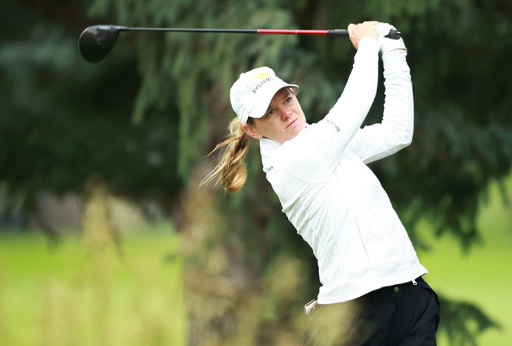 Sarah Schmelzel is one of two Solheim Cup rookies on the team this year - Vaughn Ridley