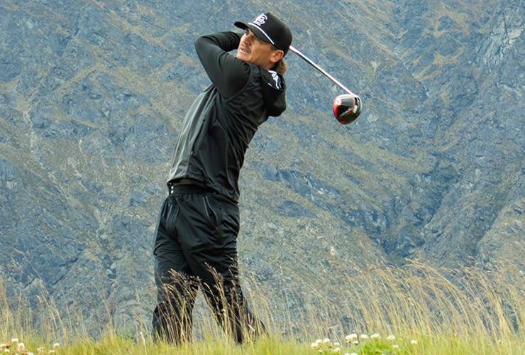 Mac Boucher of Canada, pictured hitting driver, has received an invite to play International Series Thailand at Thai Country Club from 24-27 October