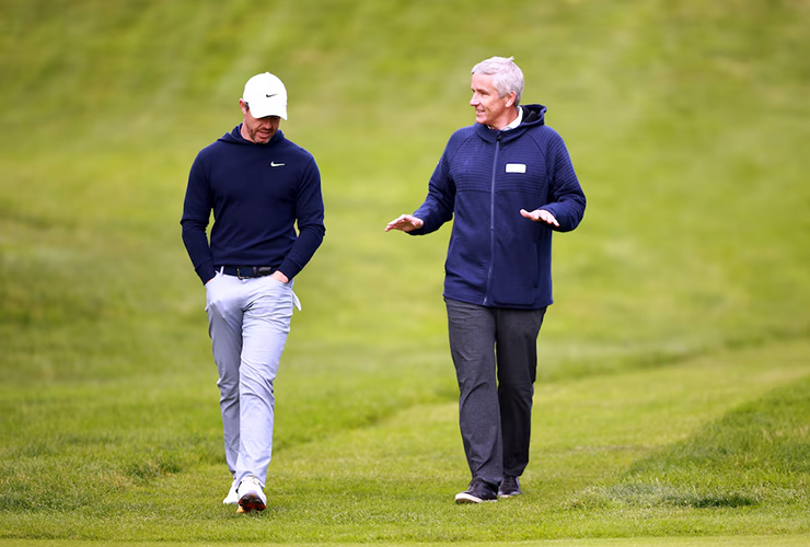 Rory McIlroy and Jay Monahan - Vaughn Ridley