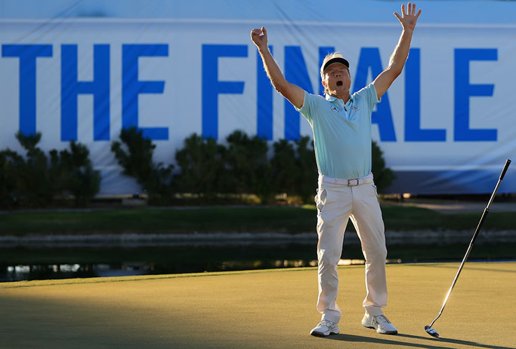 Bernhard Langer improbably adds to his legend with an unlikely victory in the Charles Schwab Cup Championship