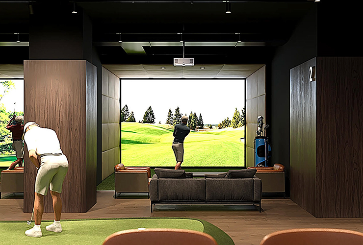 Kazakhstan opens its first indoor golf facility, in a former basement nightclub!