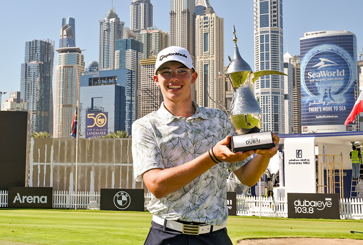 Louis Klein claims Junior Dubai Desert Classic title with record-breaking performance