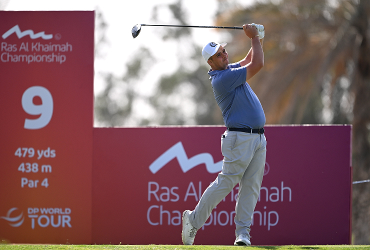 The Bullet plays target golf in Ras Al Khaimah Championship on DP World Tour