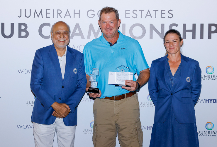 Gerhard Vorster 2025 Senior Club Champion Winner's Photo - Juemirah Golf Estates Club Championship 2025 by Wow Hydrate
