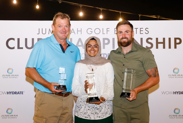 Somji, Stephenson & Vorster take top spots in Jumeirah Golf Estates Club Championship