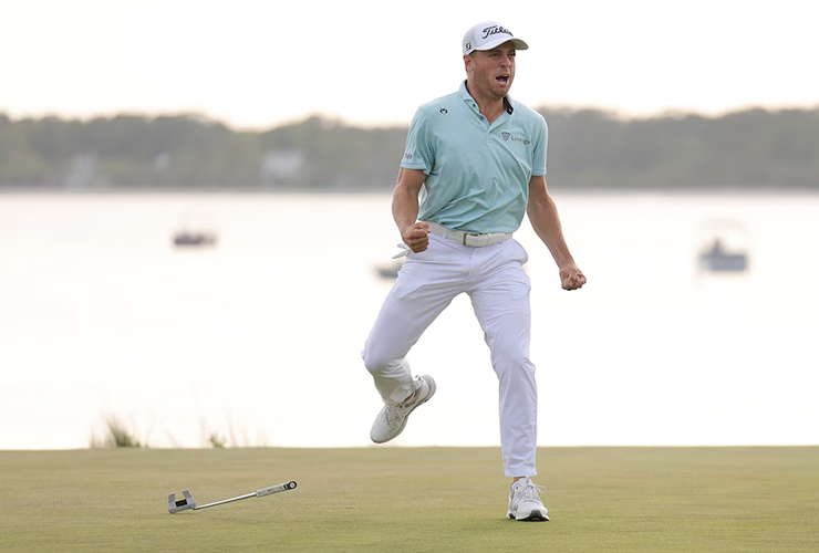Justin Thomas drains clutch playoff putt to capture RBC Heritage, returning to winner’s circle