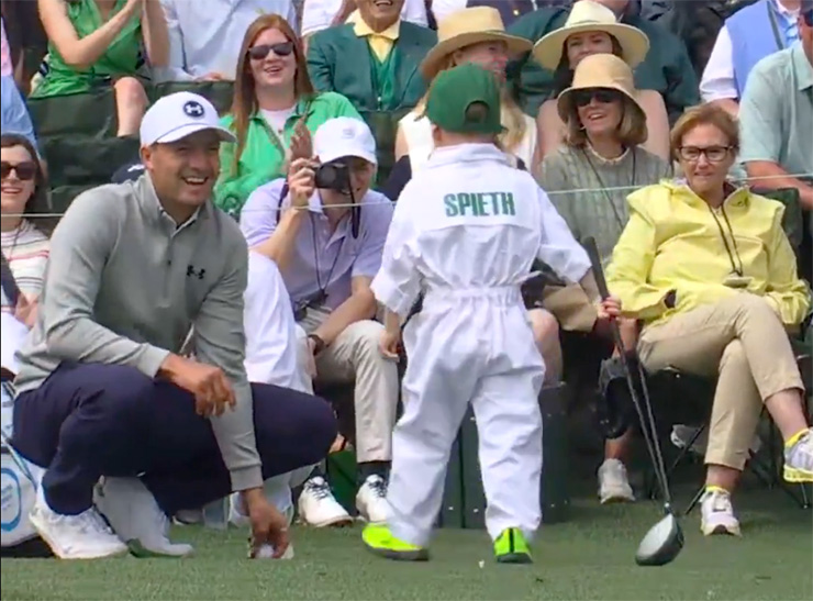 Masters 2025: Sammy Spieth delivers the highlight of the Par 3 Contest with aww-dorable tee shot