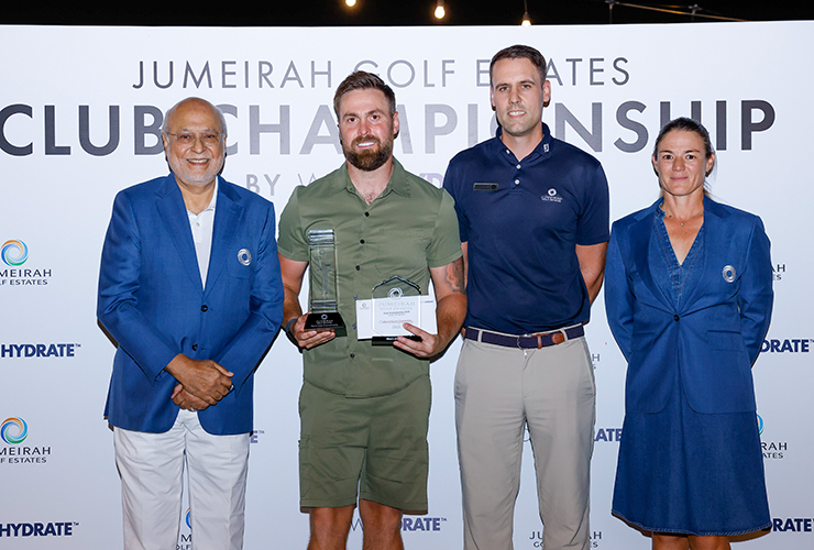 Tom Stephenson 2025 Men's Club Champion Winner's Photo - Juemirah Golf Estates Club Championship 2025 by Wow Hydrate