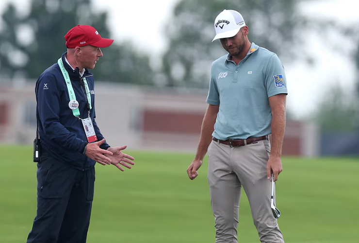 Did Sam Burns get robbed of the U.S. Open title by a ‘temporary water’ ruling?