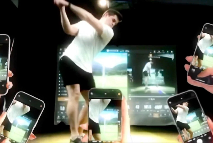 Girlfriend makes hilarious hype video for boyfriend ahead of his first guys’ golf trip