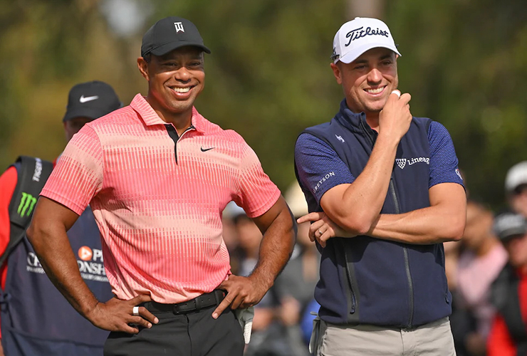 Justin Thomas shares funny story about Tiger Woods faking a dropped call just so he could one-up him