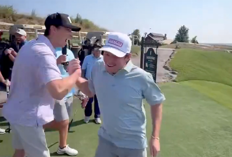 Just when you thought you’d heard every hole-in-one debate, this golfer jarred one with his putter on a par-3 course