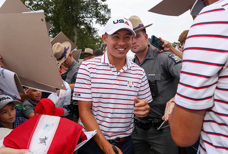 Collin Morikawa says Bethpage crowds have been tame, wants “absolute chaos” come Friday at the Ryder Cup