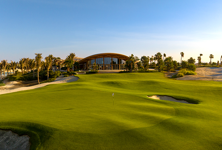 Shura Links 18th hole Red Sea Saudi Arabia Golf Saudi