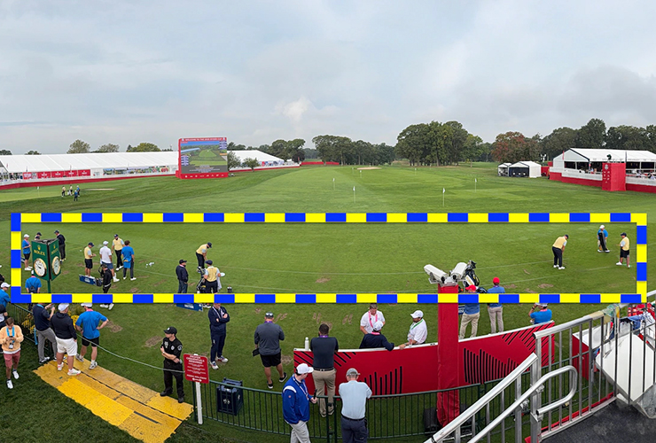 The European team pulled a clever little tactic on the U.S. team at the Bethpage range