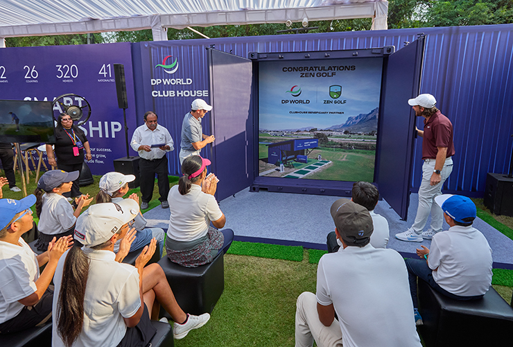 DP World India Championship Clubhouse McIlroy Fleetwood