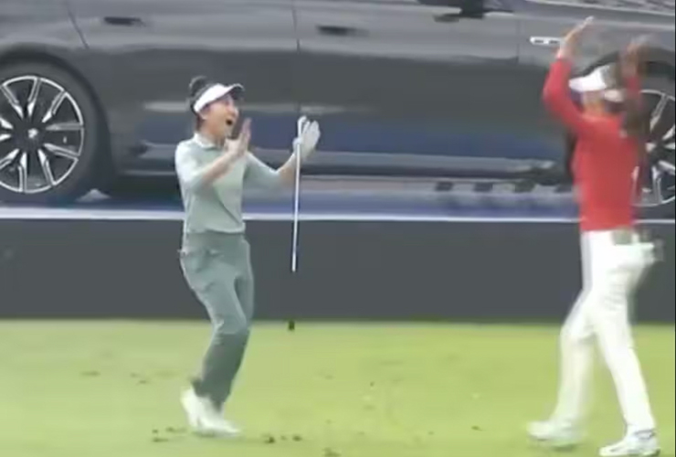 LPGA’s Lucy Li makes hole-in-one to win new car