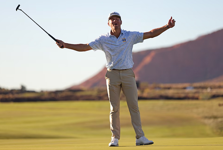 Korn Ferry Tour creates golf graphic of the year candidate after Michael Brennan’s stunning PGA Tour win