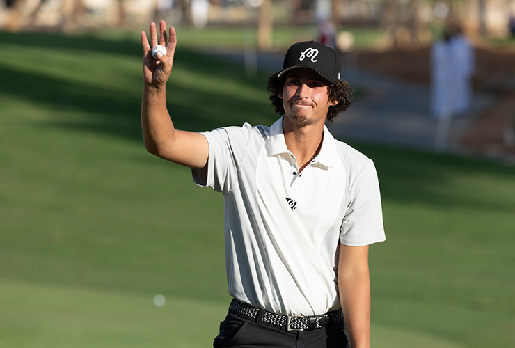 Moroccan amateur Adam Bresnu again makes the cut in Saudi Arabia, finds himself in contention with LIV stars