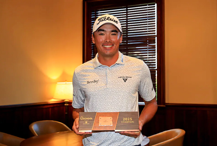 Canadian A.J. Ewart confidently but improbably wins the PGA Tour Q School and a 2026 tour membership