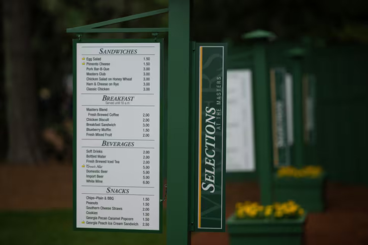 The Masters will have a new food item on the menu at Augusta National this year
