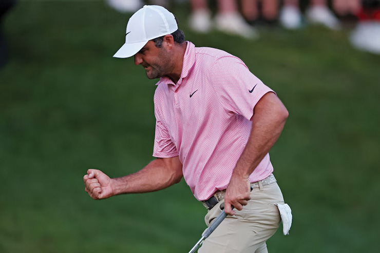 Scottie Scheffler, Viktor Hovland set for Monday morning sudden death at the Travelers Championship