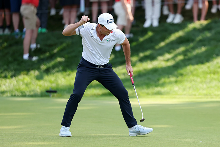 One and done: Viktor Hovland makes birdie, takes title at Travelers Championship in Monday playoff