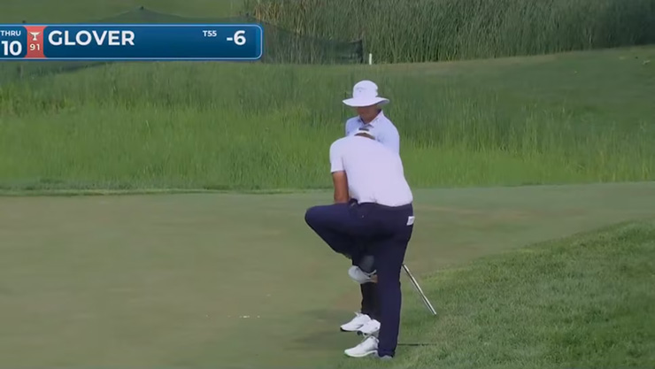 Lucas Glover issues amusing explanation for viral video of him taking off golf shoes during 3M Open